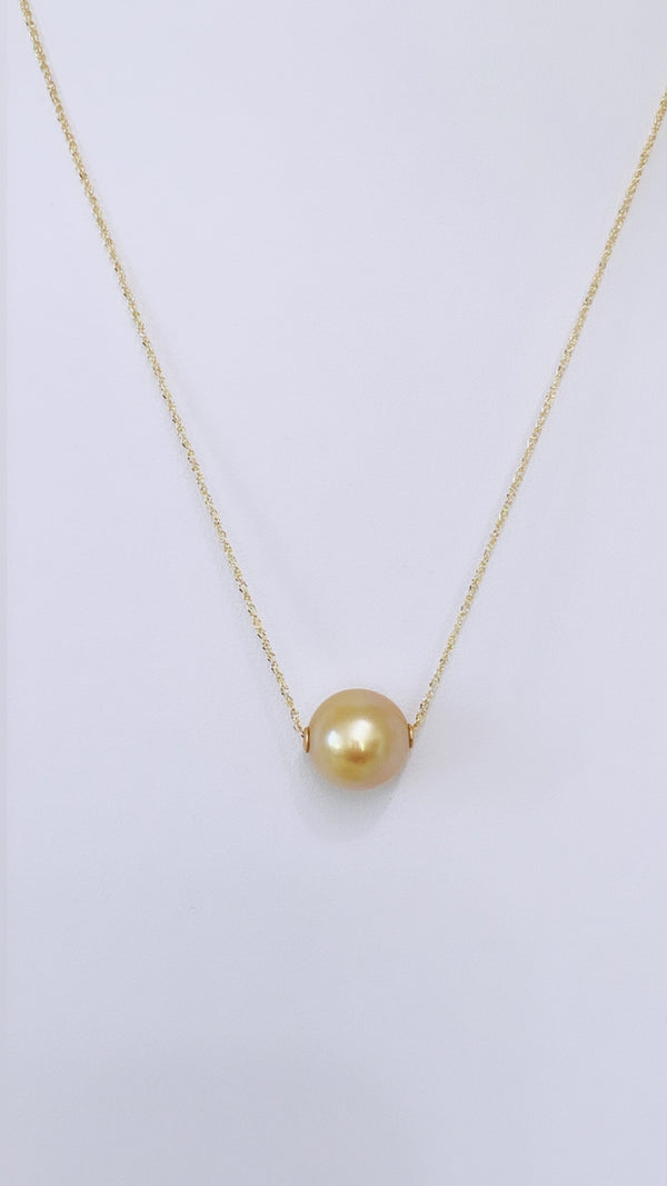 South Sea floating necklace - 14K