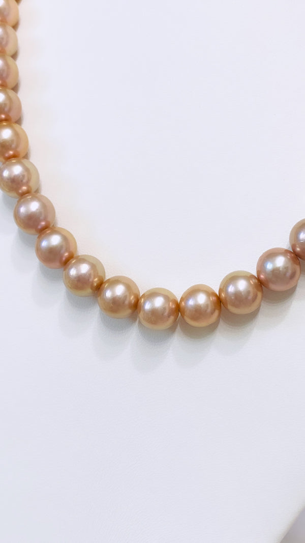 Pink Edison Pearl strand