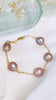 Tin cup bracelet - Edison Pearl