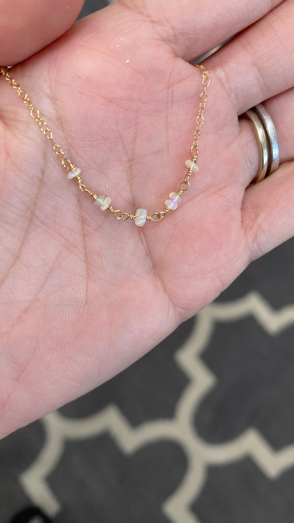 Sasha necklace - Ethiopian Opal