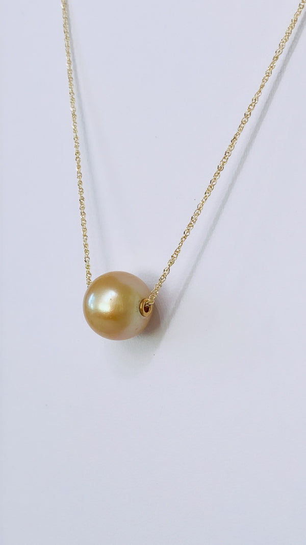 South Sea floating necklace - 14K