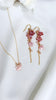 Pink Sakura gem necklace