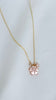 Pink Sakura gem necklace