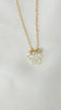 White Sakura gem necklace