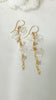 White Sakura Waterfall earrings