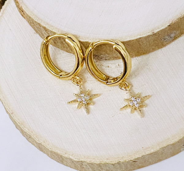 North Star Huggy earrings