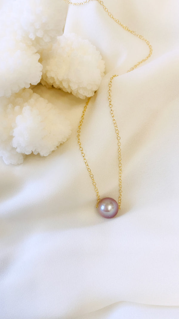 11mm Edison Pearl floating pearl necklace