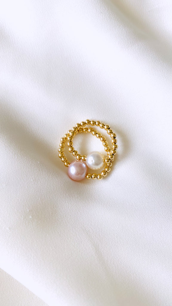 Edison pearl stretch ring