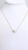 White EDISON Pearl floating necklace