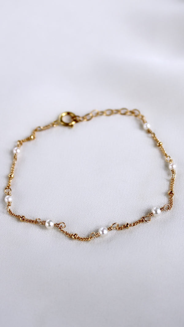 Gemstone anklet