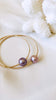 Purple Edison Pearl Bangle