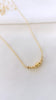 Graduated beaded bar necklace