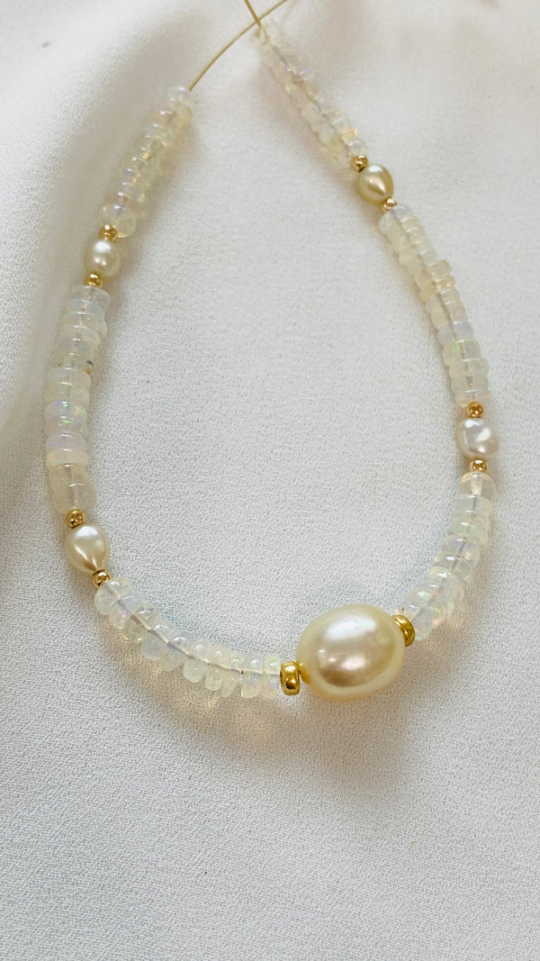 South Sea x Ethiopian Opal bracelet
