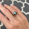Sky blue Tahitian pearl ring - 4.5