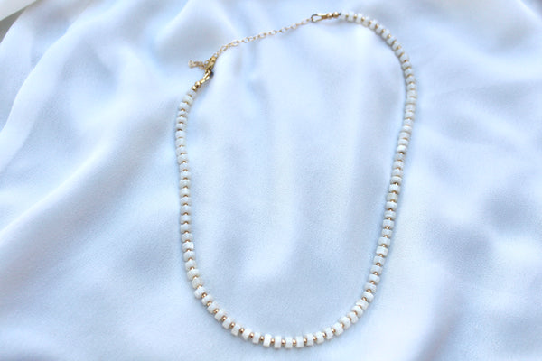Mother of pearl layering necklace