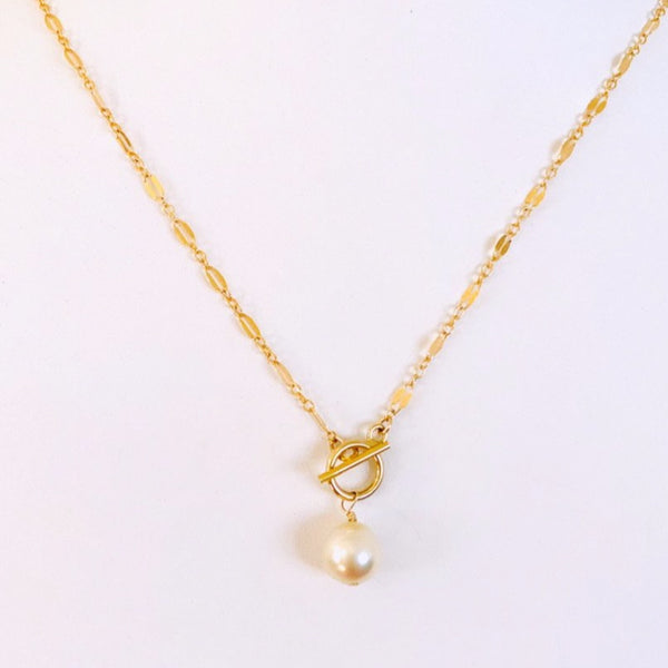 SOUTH SEA Pearl toggle necklace