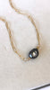 Tahitian Keshi choker necklace