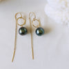 Tahitian Pearl Threader earrings