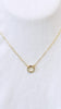 14K Paperclip necklace with diamond clasp
