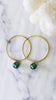 Endless hoop pearl earrings