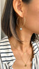 Tahitian Pearl endless hoop earrings