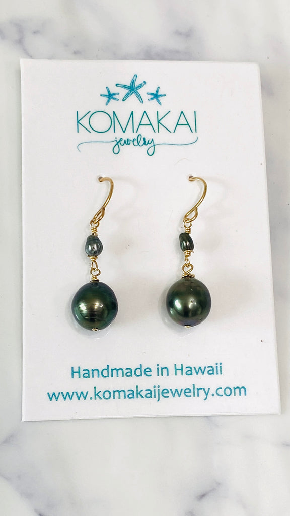 SWAY earrings - Tahitian Pearl