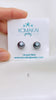 9mm Tahitian Pearl stud earrings