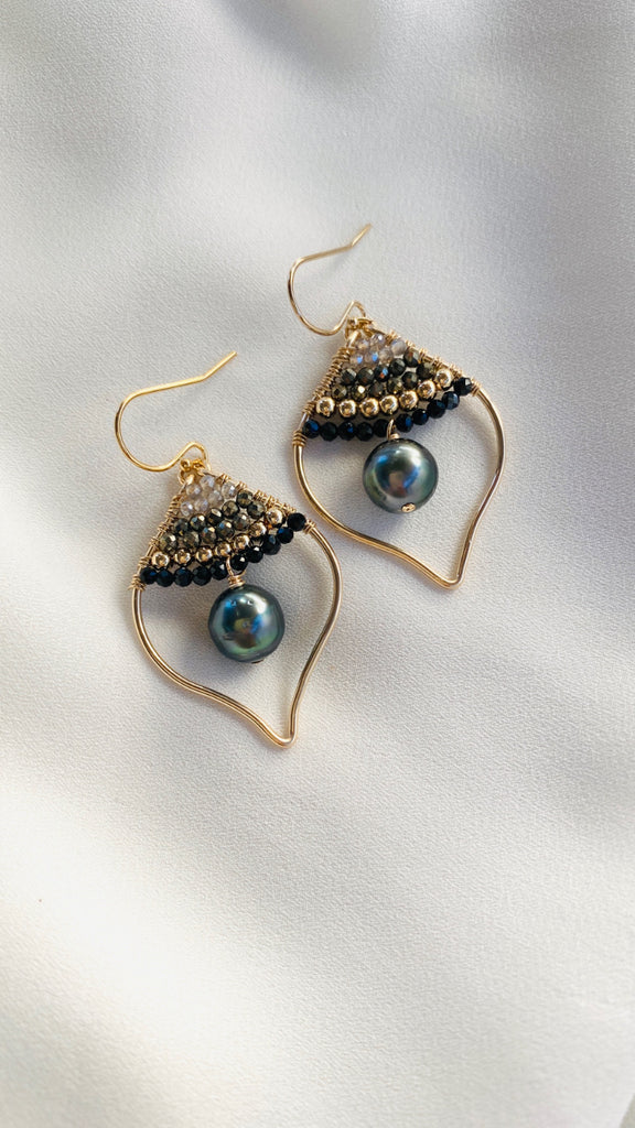 SEVILLE earrings - Tahitian Pearl