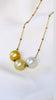 Golden trio necklace