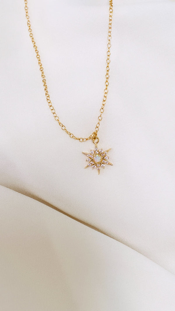 Opal  North Star necklace