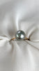 Silver Tahitian pearl ring - 4