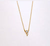 Simple Cubic Zirconia cluster necklace
