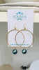 Tahitian hoop earrings
