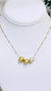 Golden trio necklace