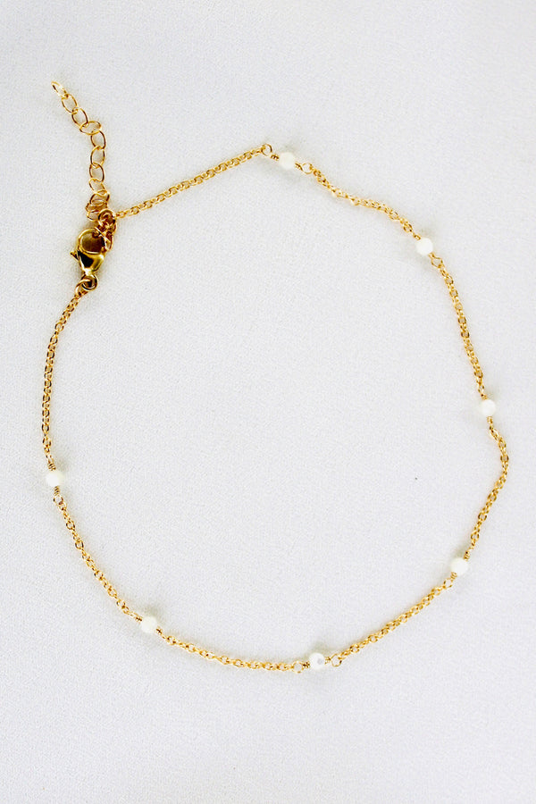 Gemstone anklet