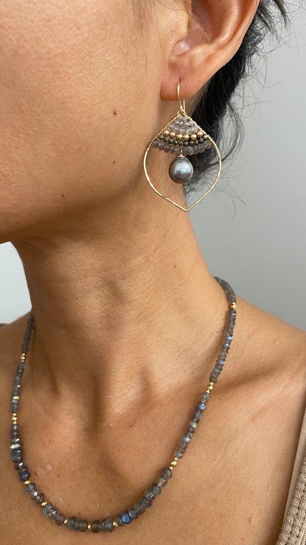Seville ombré pearl earrings