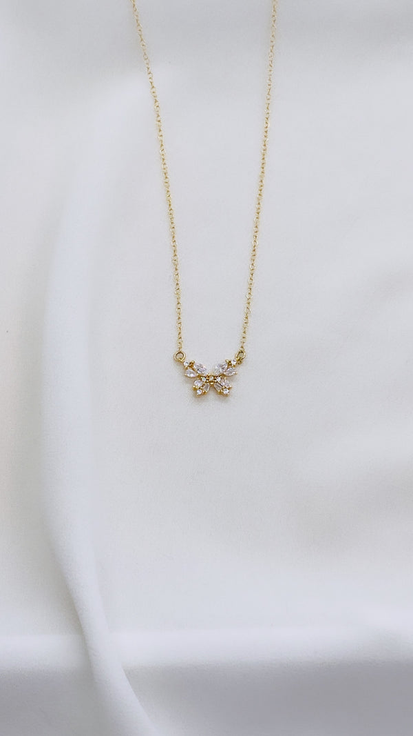 Butterly CZ necklace