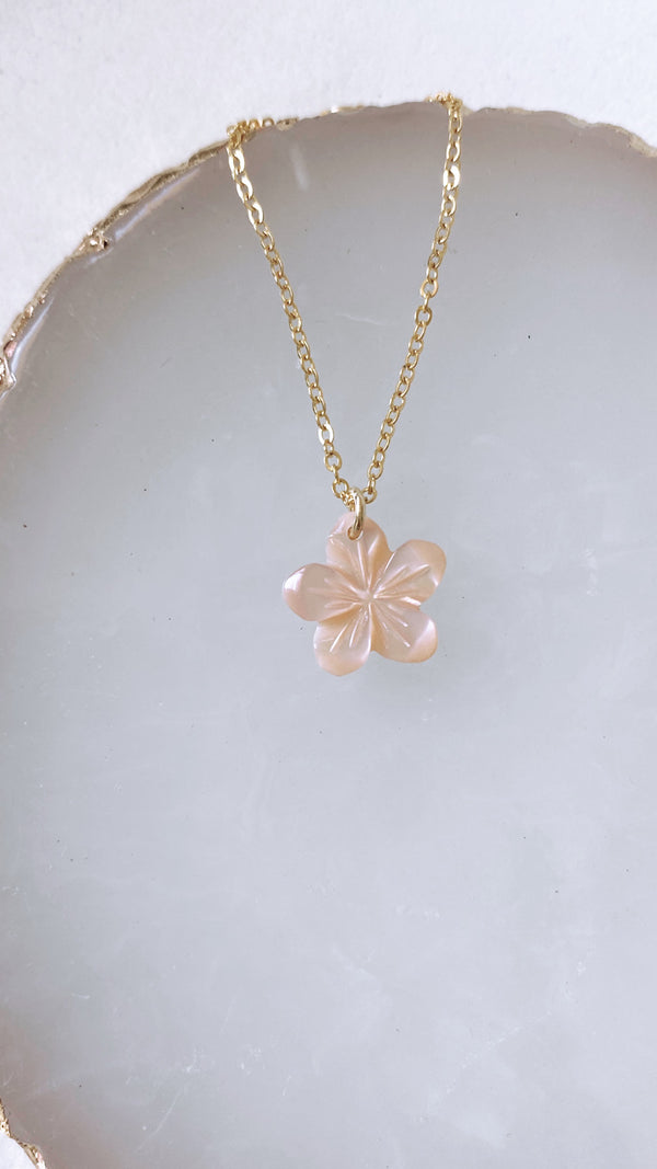 Plumeria necklace