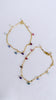 Rainbow gemstone drop bracelet