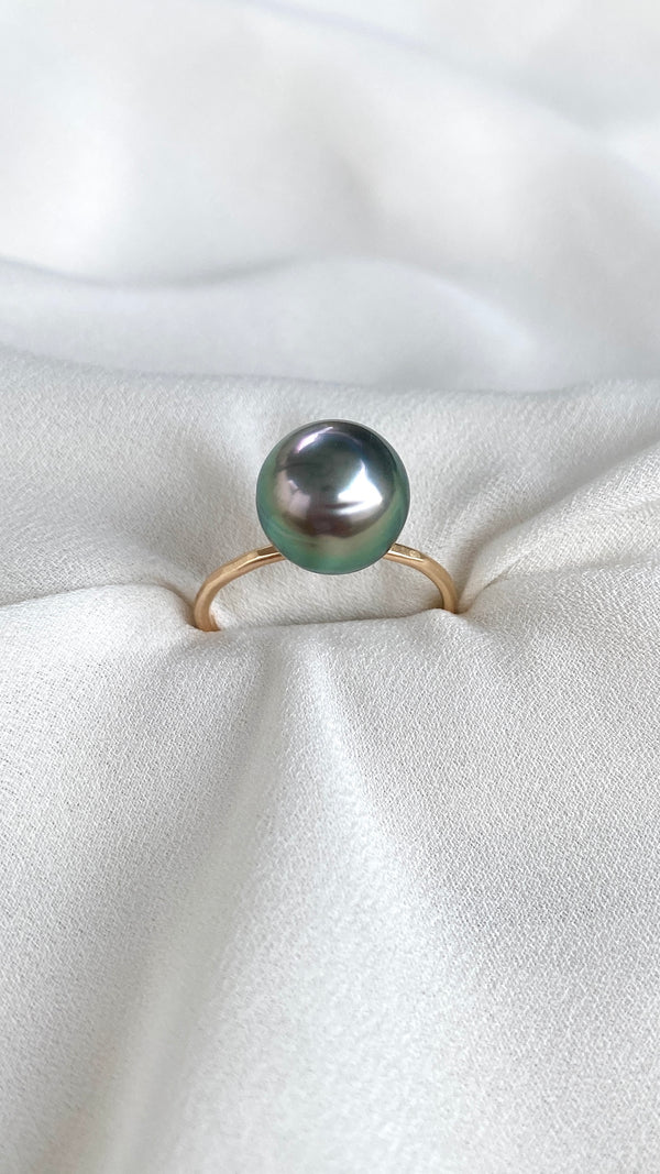 Rose Peacock Tahitian pearl ring - 5