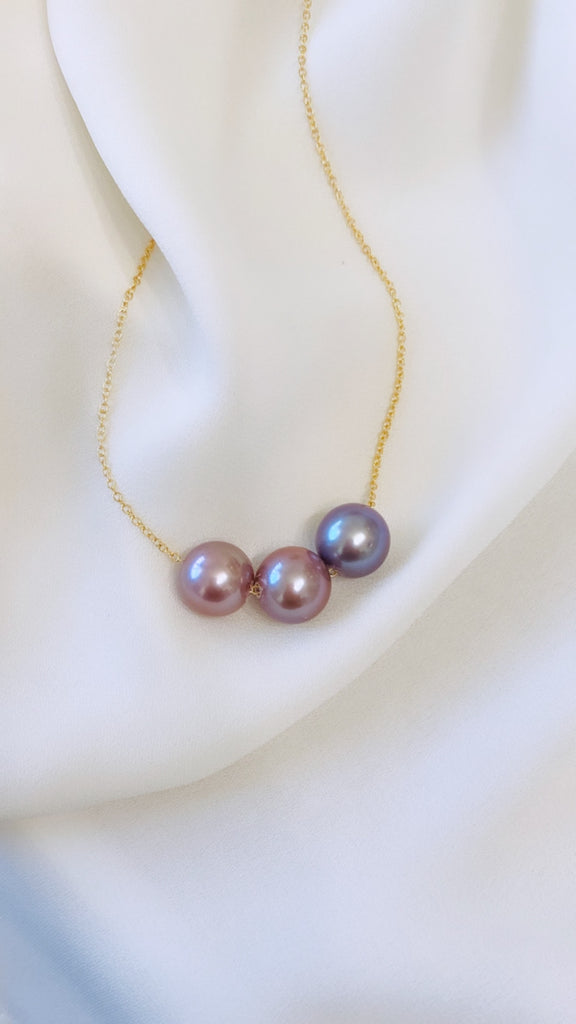 10mm Ombre Edison Pearl necklace
