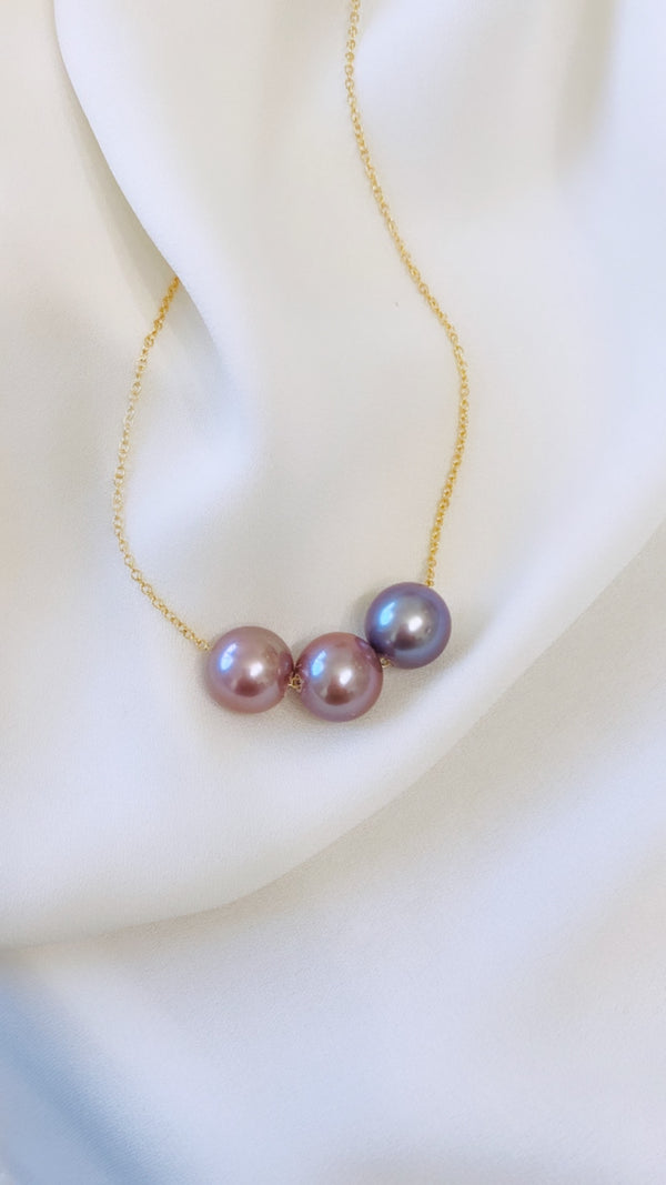 10mm Ombre Edison Pearl necklace