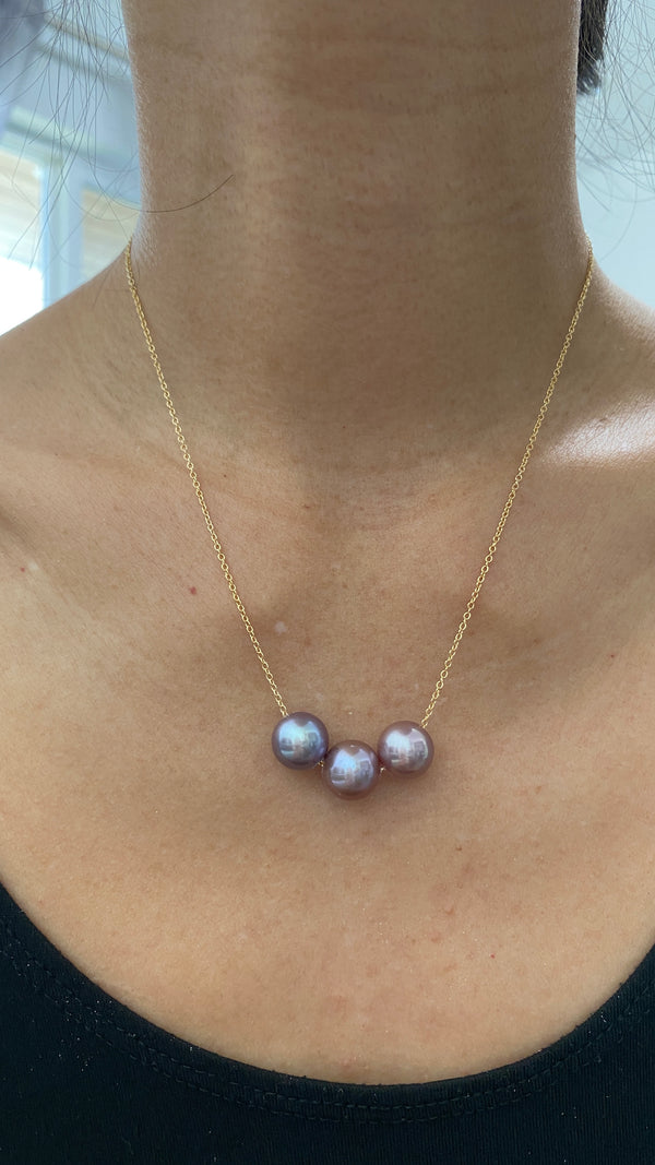 10mm Ombre Edison Pearl necklace