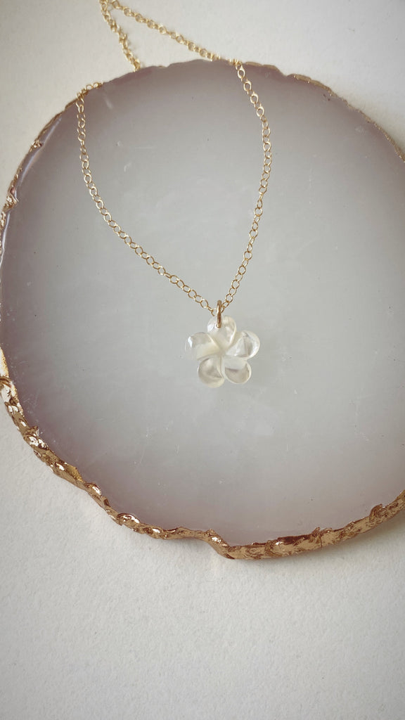 Plumeria necklace