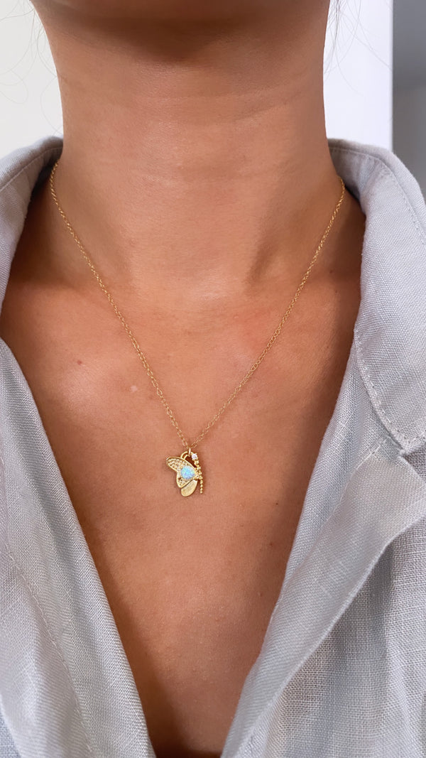 Opal  North Star necklace